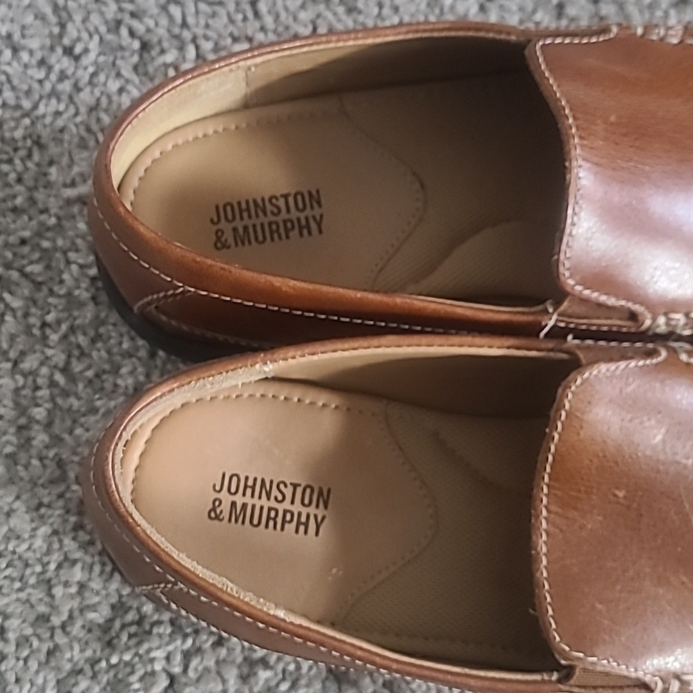 GUC Johnston & Murphy Lochlan Venetian Leather Loafers Youth Boy 6M - Picture 7 of 8
